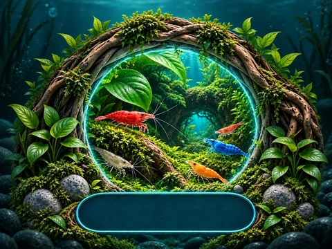 Illustrated freshwater portal into the lush underwater world of Hidden Waters.